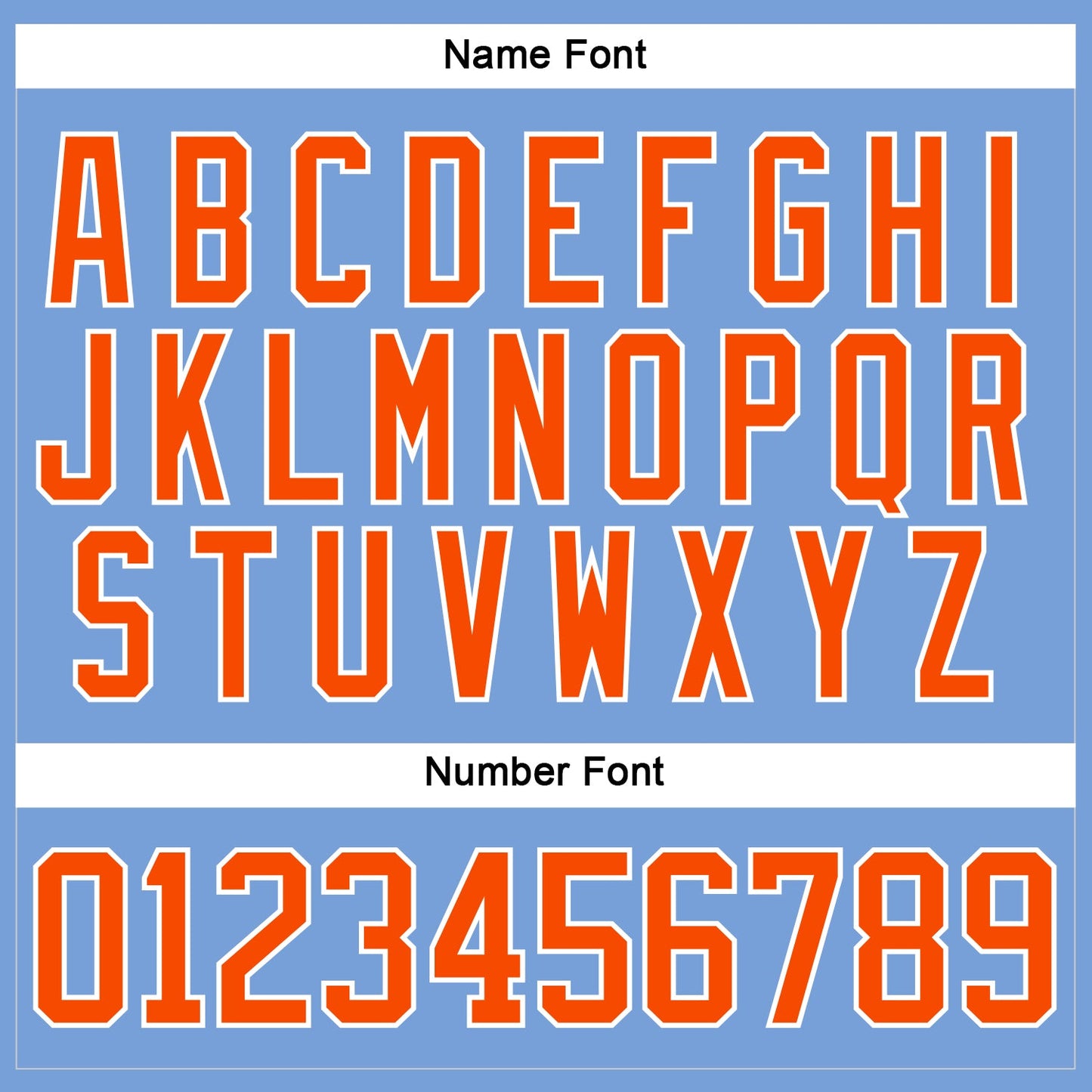 Custom Light Blue Orange-White Hockey Lace Neck Jersey view 5