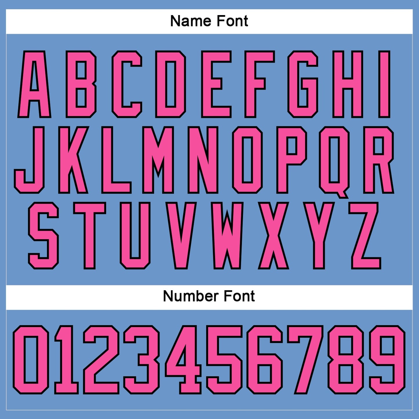 Custom Light Blue Pink-Black Hockey Jersey view 5