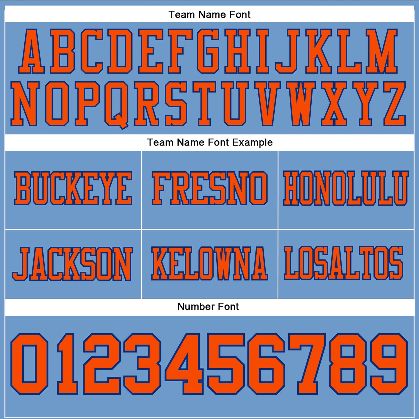 Custom Light Blue Orange-Royal Authentic Football Jersey view 4