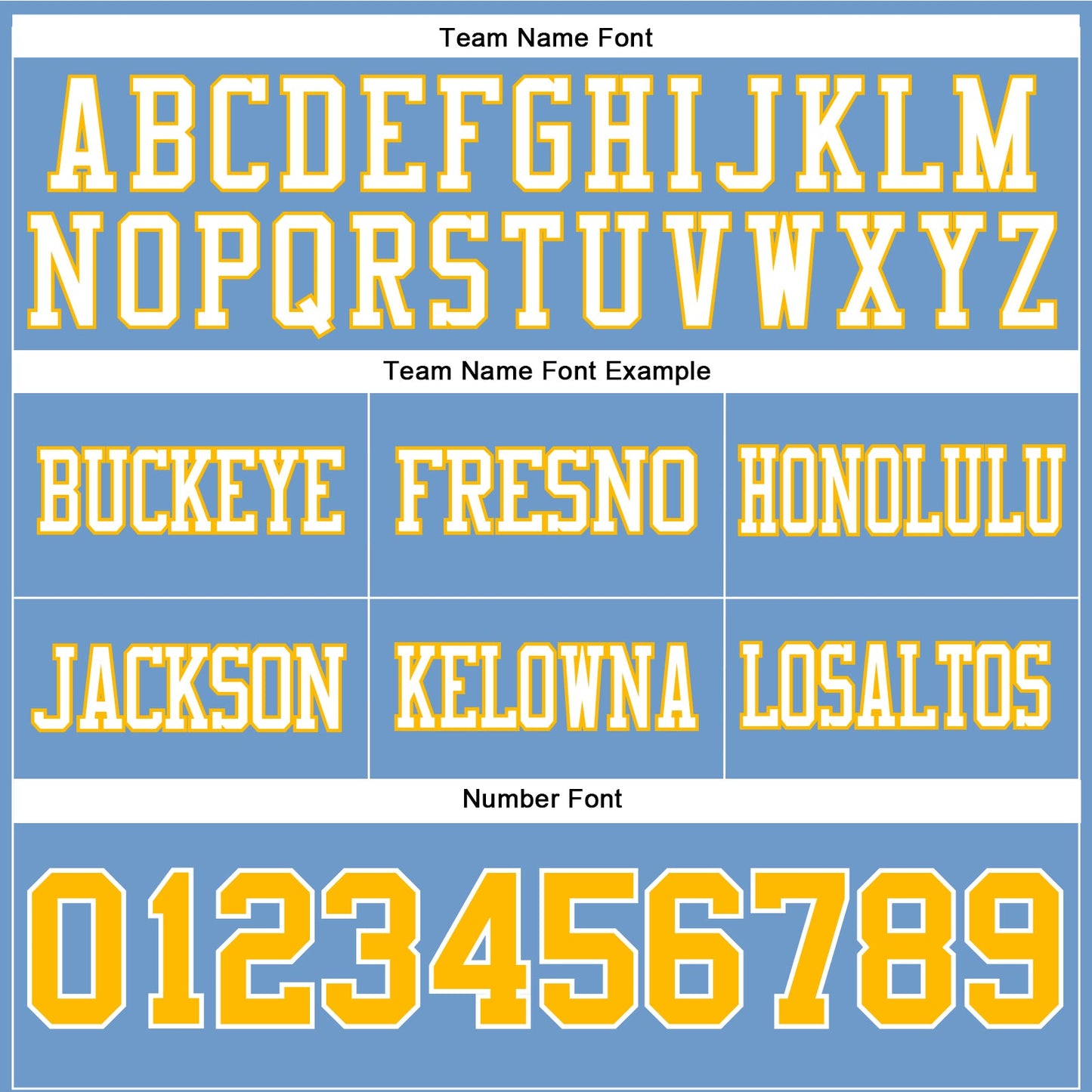 Custom Light Blue Gold-White Authentic Football Jersey view 4