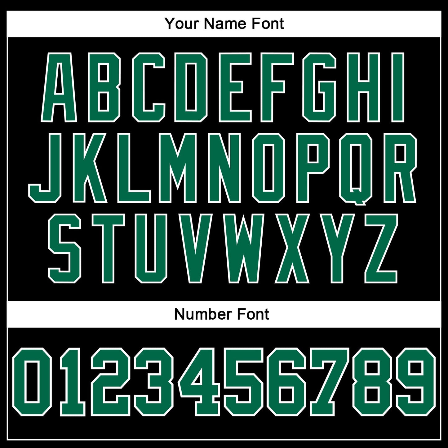 Custom Black Kelly Green-White Long Sleeve Performance T-Shirt view 5