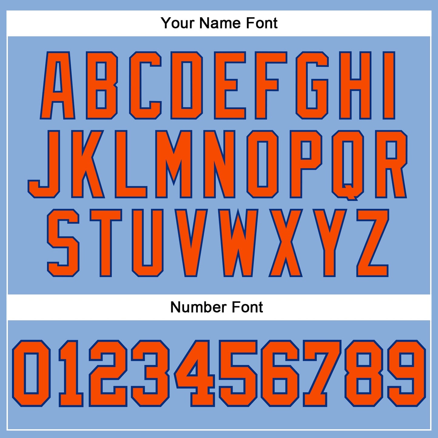 Custom Light Blue Orange-Royal Long Sleeve Performance T-Shirt view 5