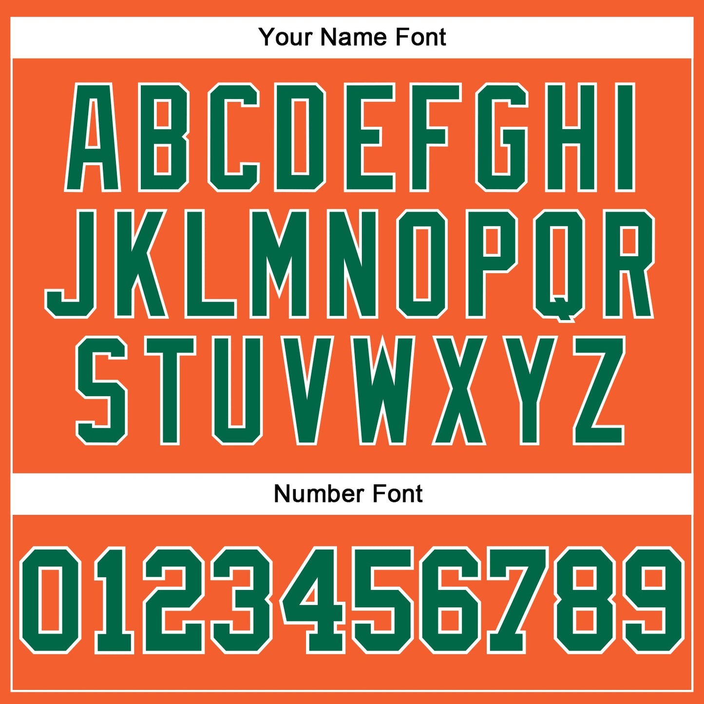 Custom Orange Kelly Green-White Long Sleeve Performance T-Shirt view 5