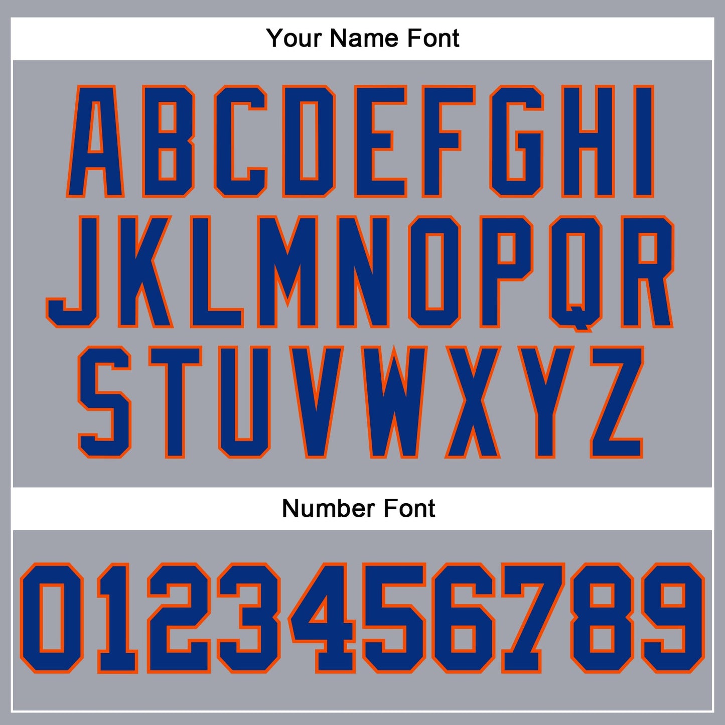 Custom Gray Royal-Orange Long Sleeve Performance T-Shirt view 5