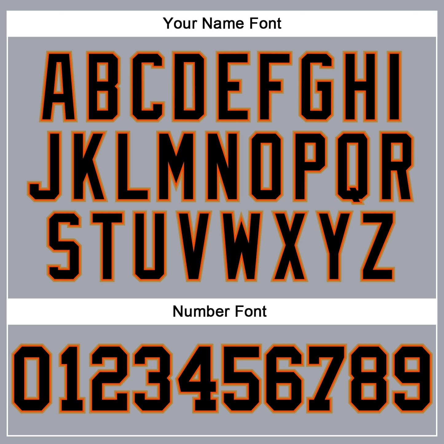 Custom Gray Black Orange-Old Gold Long Sleeve Performance T-Shirt view 5