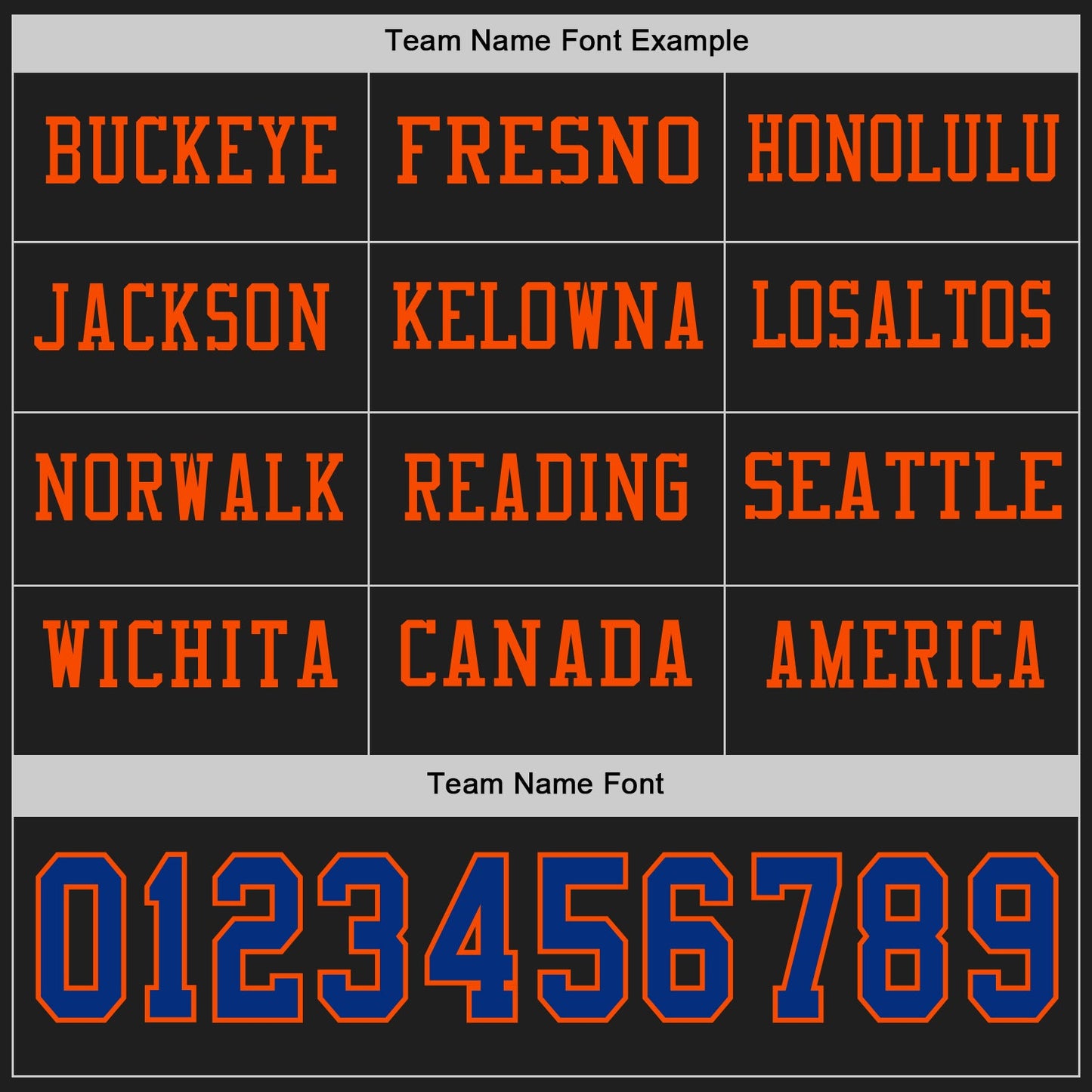 Custom Black Royal-Orange Long Sleeve Authentic Football Jersey view 3