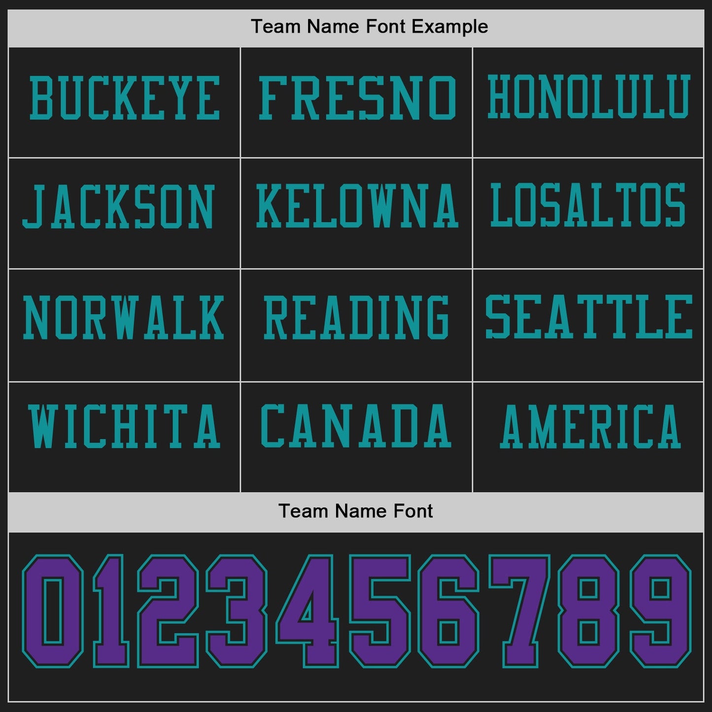 Custom Black Purple-Teal Long Sleeve Authentic Football Jersey view 3