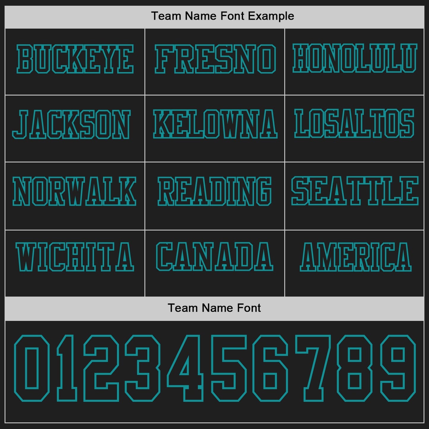 Custom Black Teal Long Sleeve Authentic Football Jersey view 3