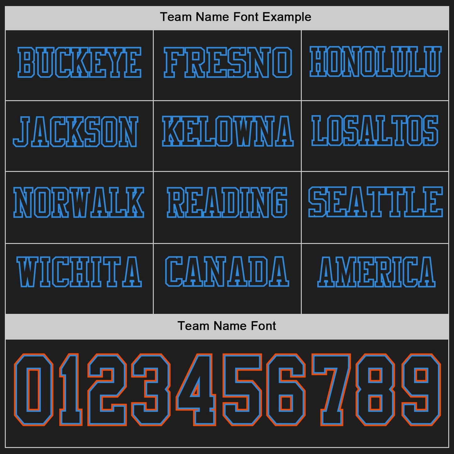 Custom Black Powder Blue-Orange Long Sleeve Authentic Football Jersey view 3