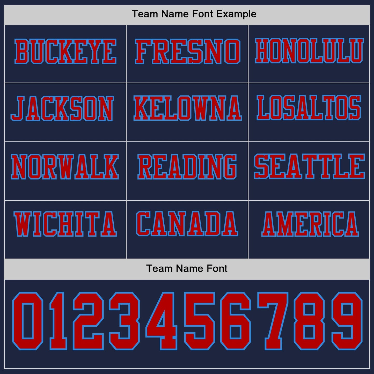 Custom Navy Red-Powder Blue Long Sleeve Authentic Football Jersey view 3