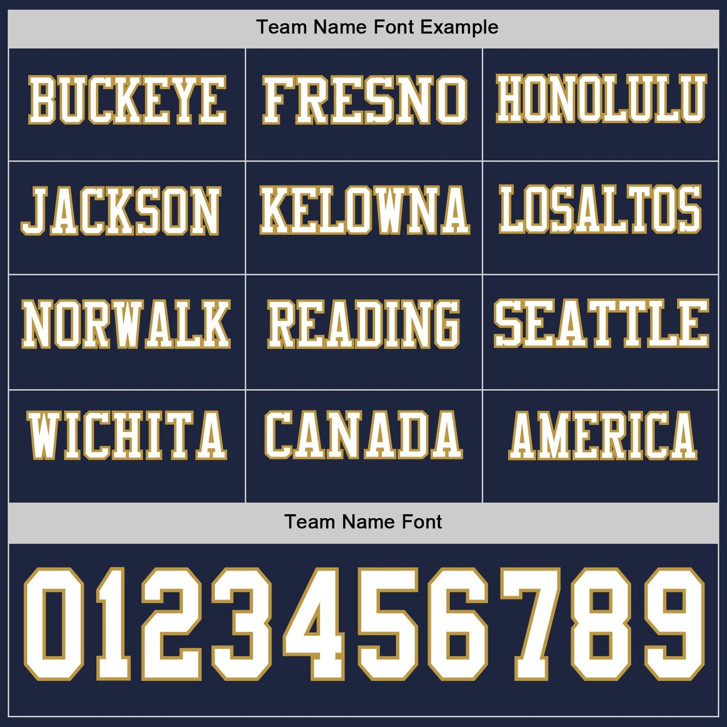 Custom Navy White-Old Gold Long Sleeve Authentic Football Jersey view 3