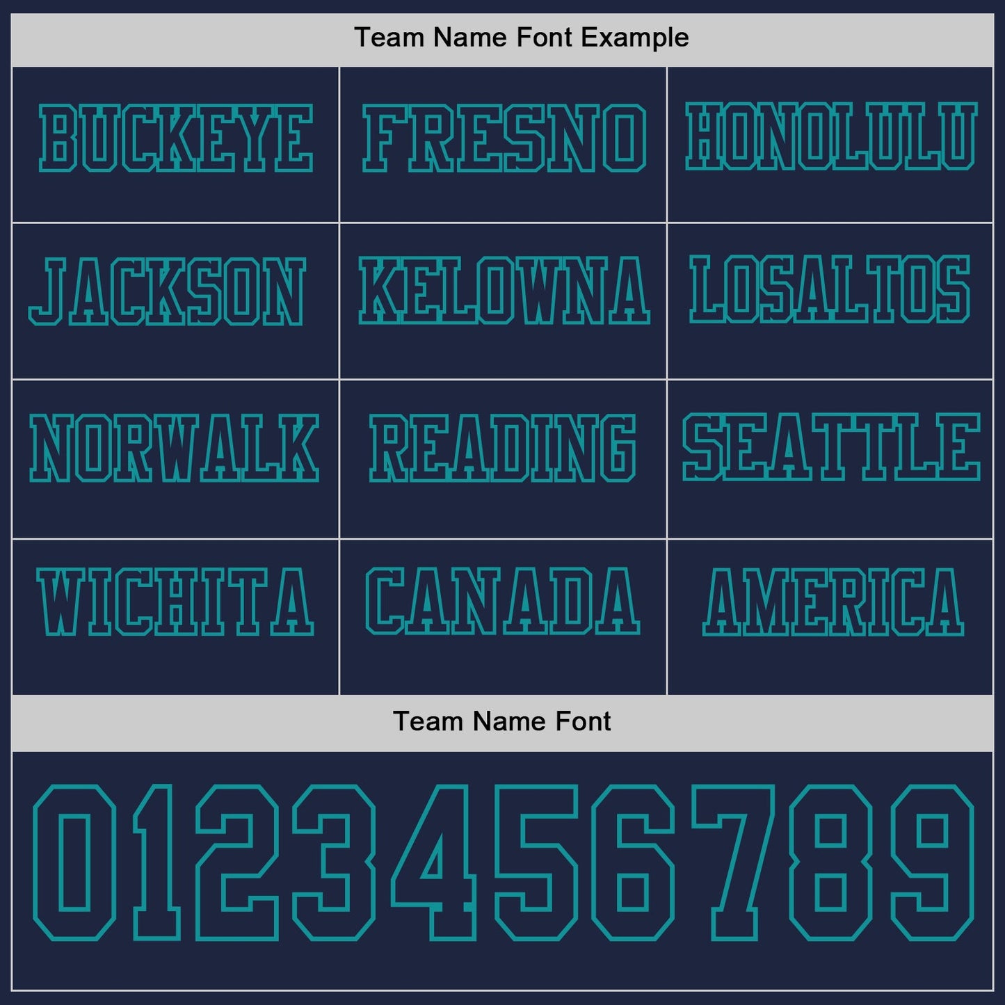 Custom Navy Teal Long Sleeve Authentic Football Jersey view 3