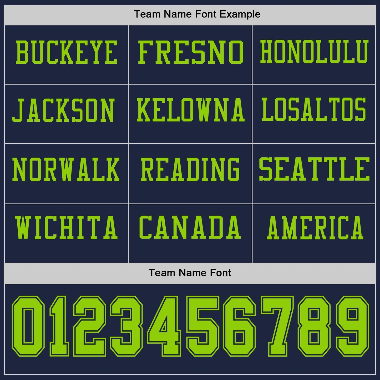 Custom Navy Neon Green Long Sleeve Authentic Football Jersey view 3