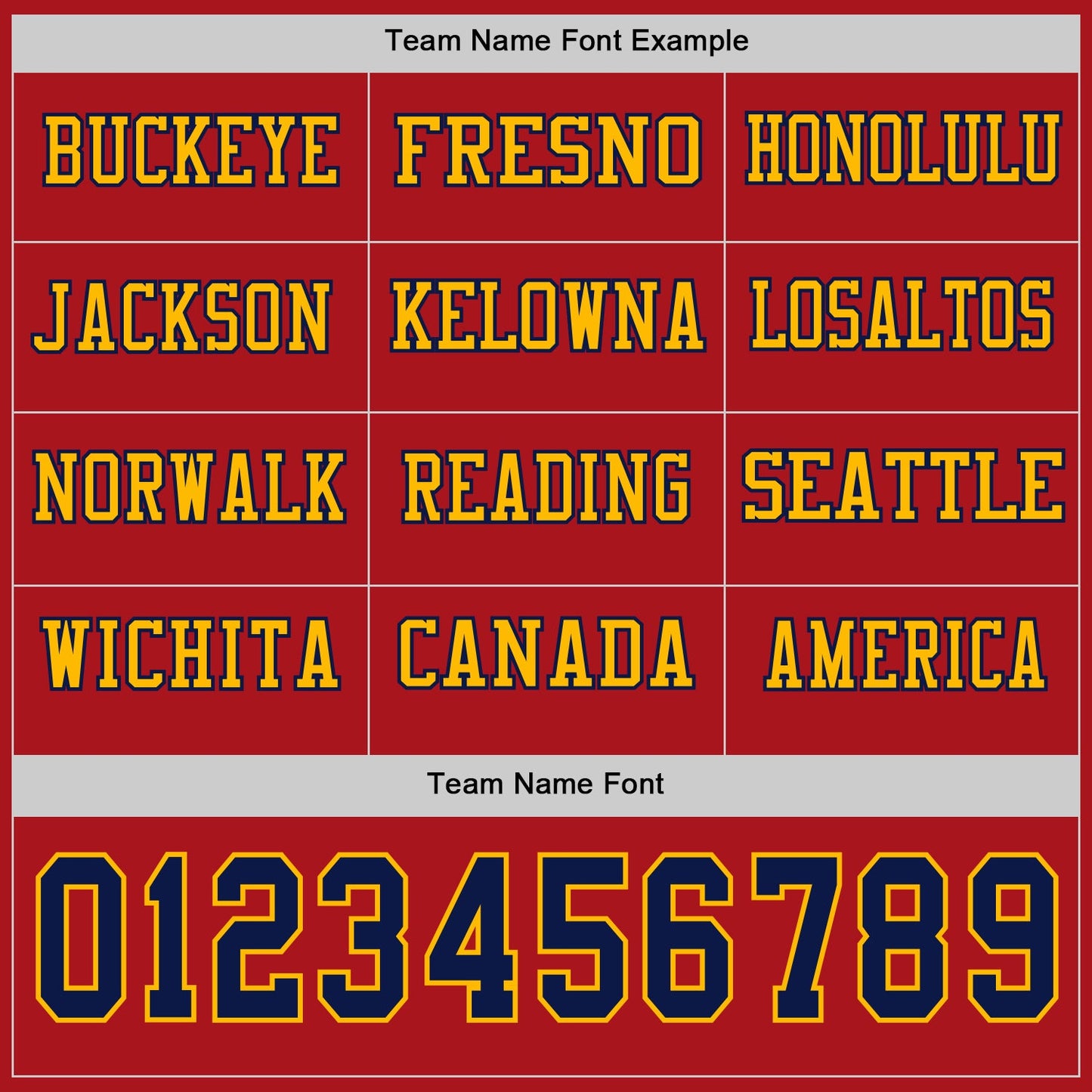 Custom Red Navy-Gold Long Sleeve Authentic Football Jersey view 3