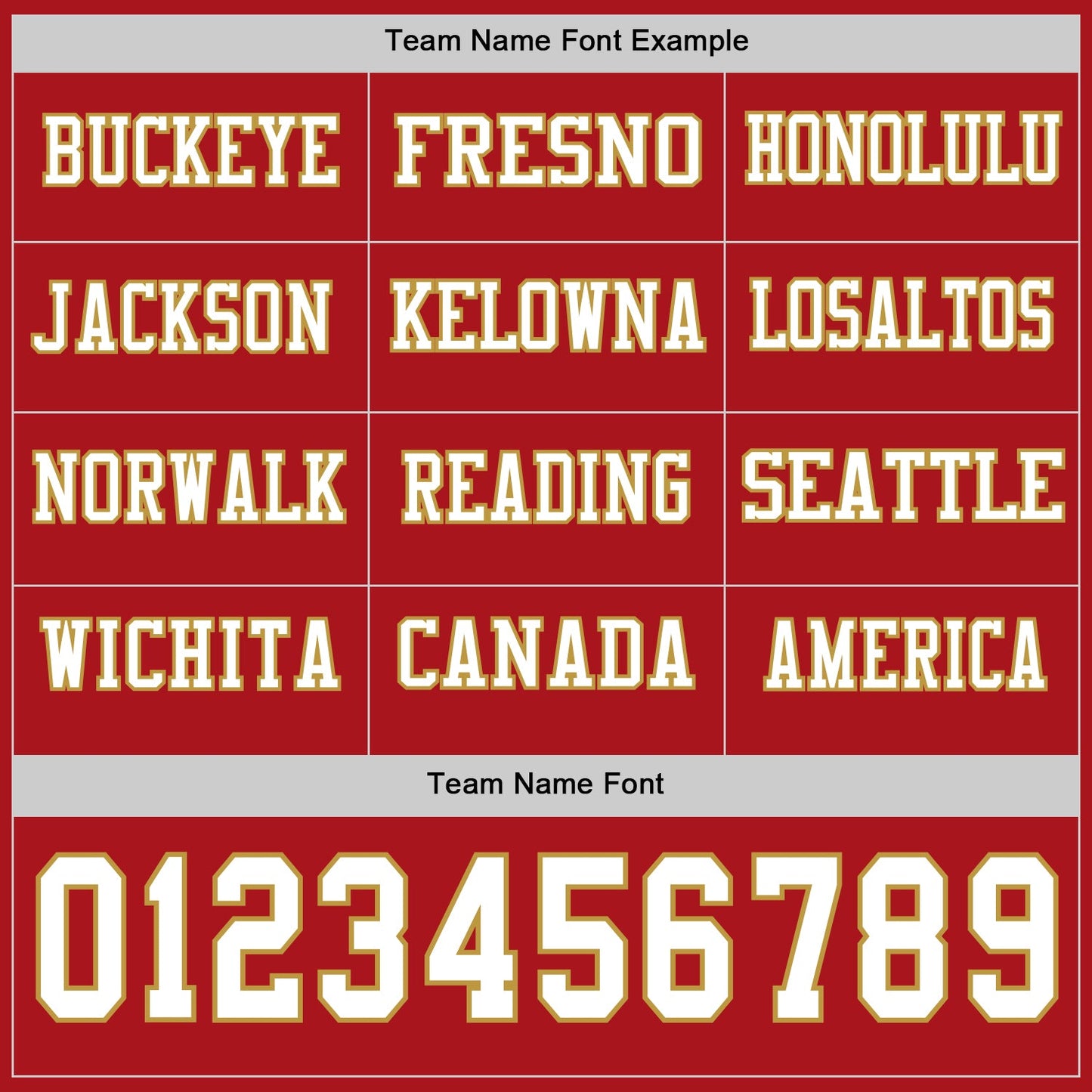 Custom Red White-Old Gold Long Sleeve Authentic Football Jersey view 3