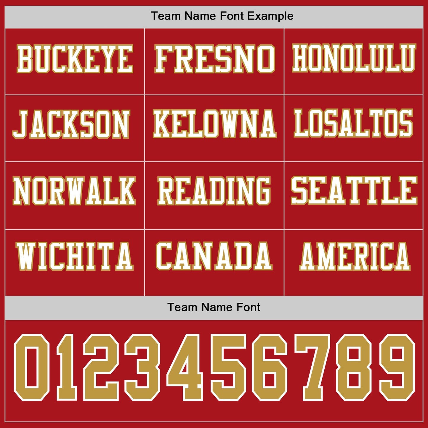 Custom Red Old Gold-White Long Sleeve Authentic Football Jersey view 3