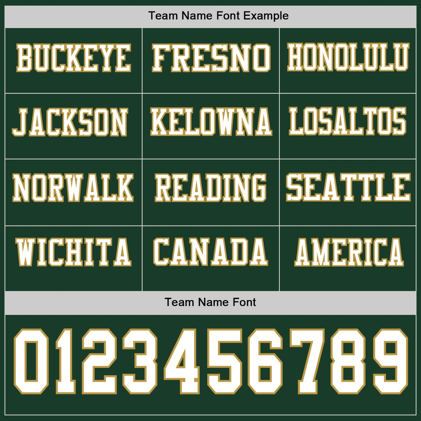 Custom Green White-Old Gold Long Sleeve Authentic Football Jersey view 3
