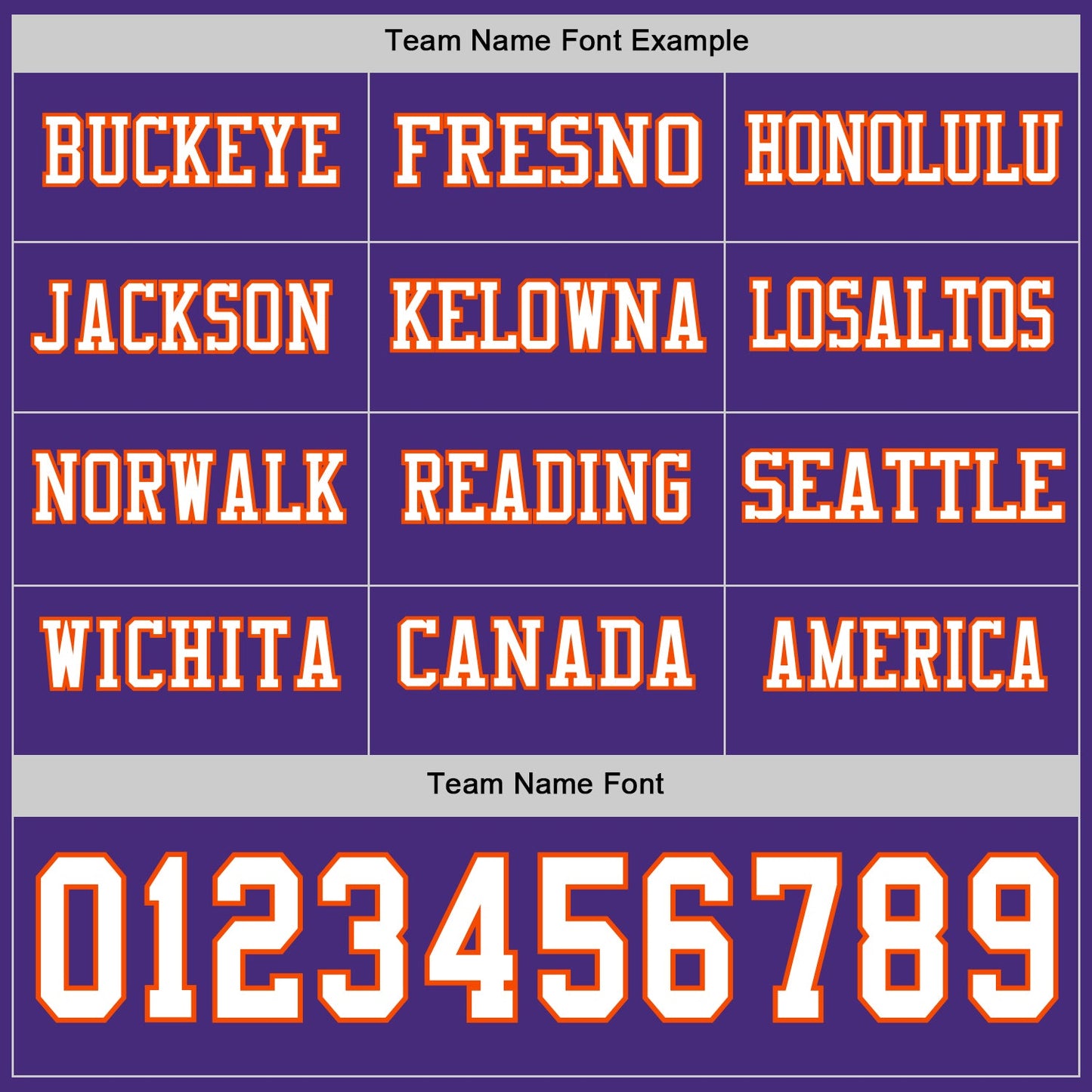 Custom Purple White-Orange Long Sleeve Authentic Football Jersey view 3