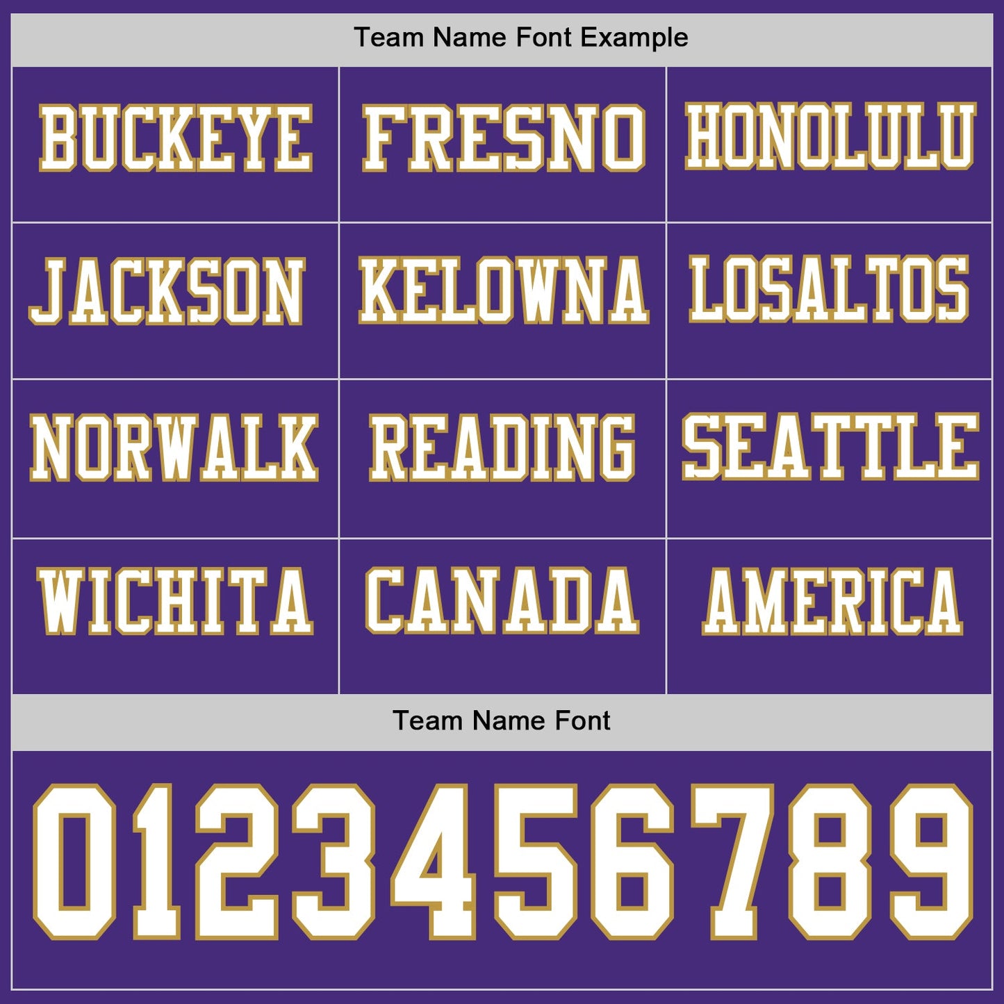Custom Purple White-Old Gold Long Sleeve Authentic Football Jersey view 3