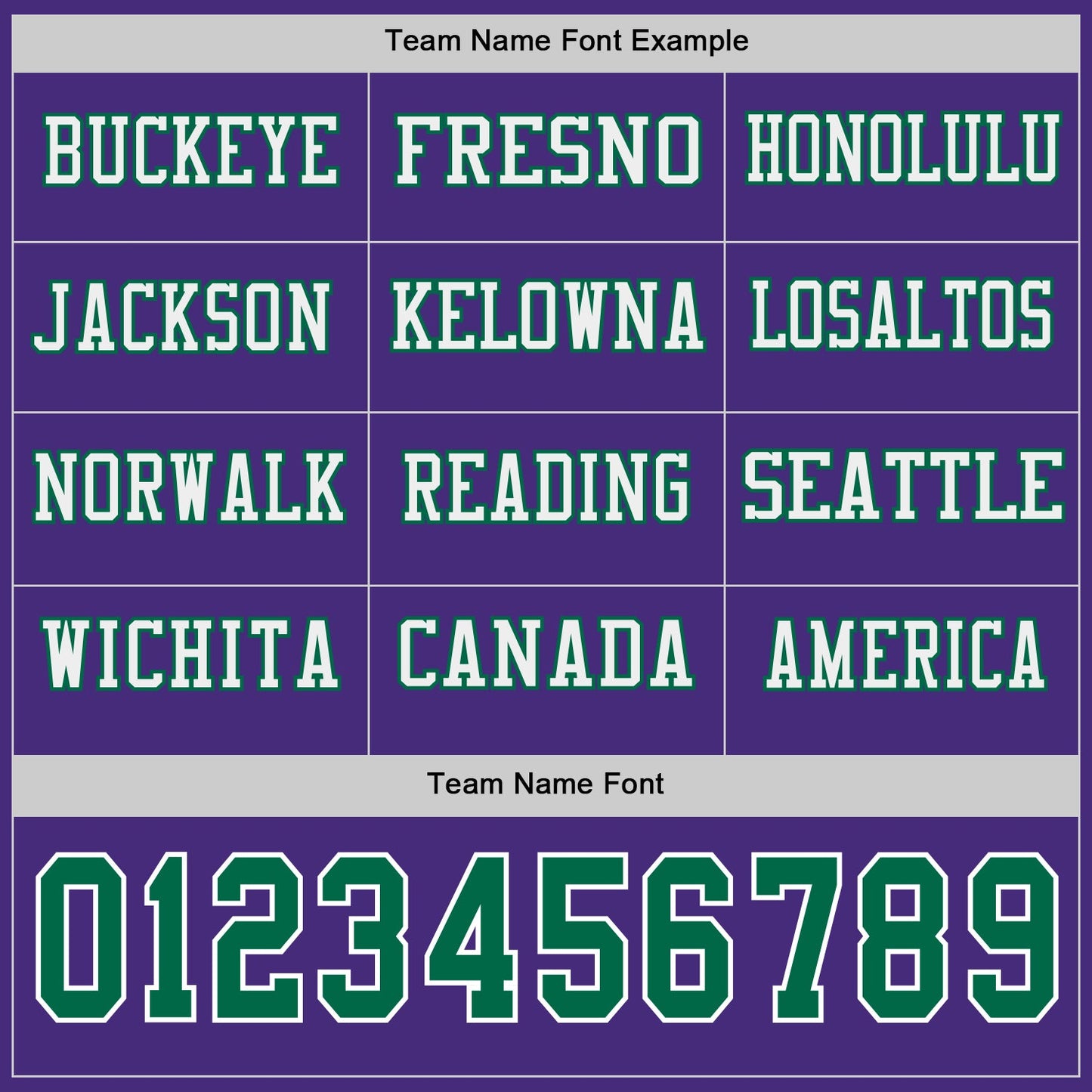 Custom Purple Kelly Green-White Long Sleeve Authentic Football Jersey view 3