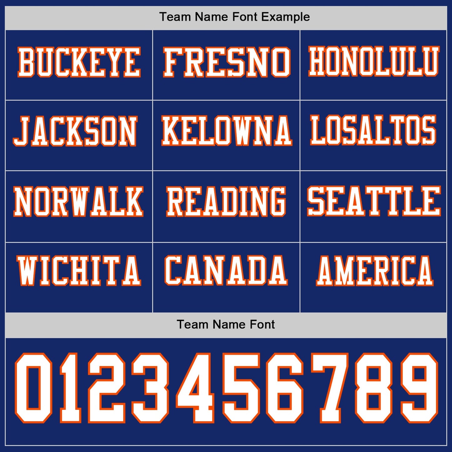 Custom Royal White-Orange Long Sleeve Authentic Football Jersey view 3