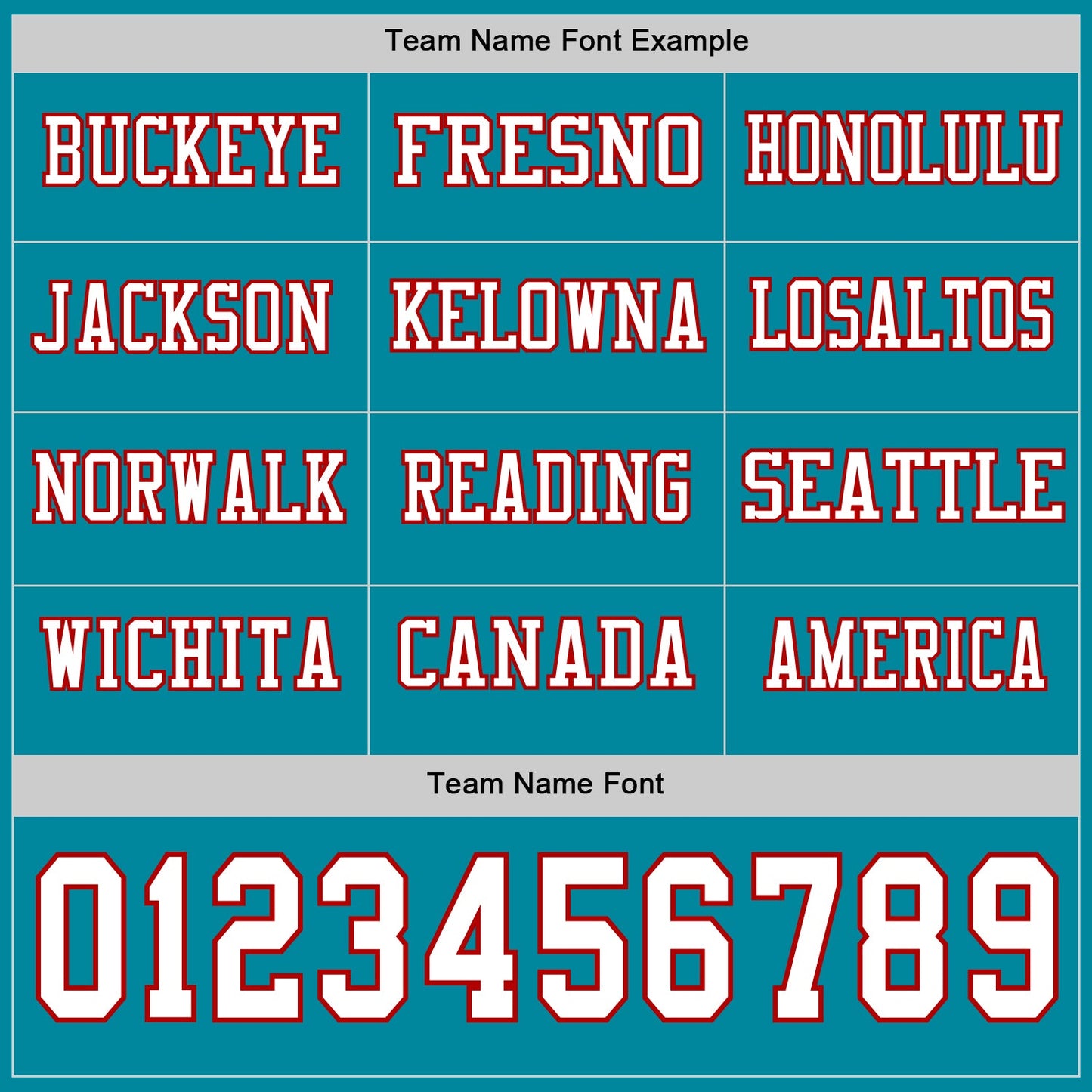 Custom Teal White-Red Long Sleeve Authentic Football Jersey view 3