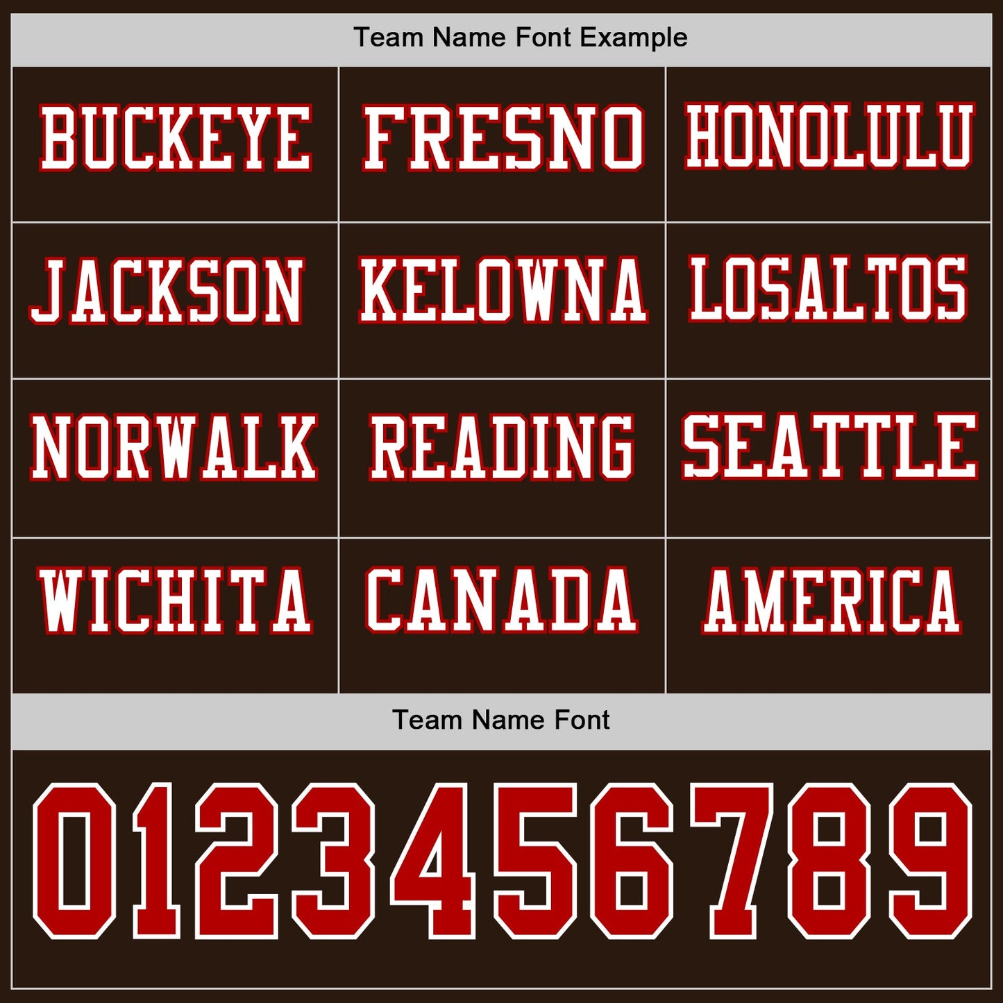 Custom Brown Red-White Long Sleeve Authentic Football Jersey view 3