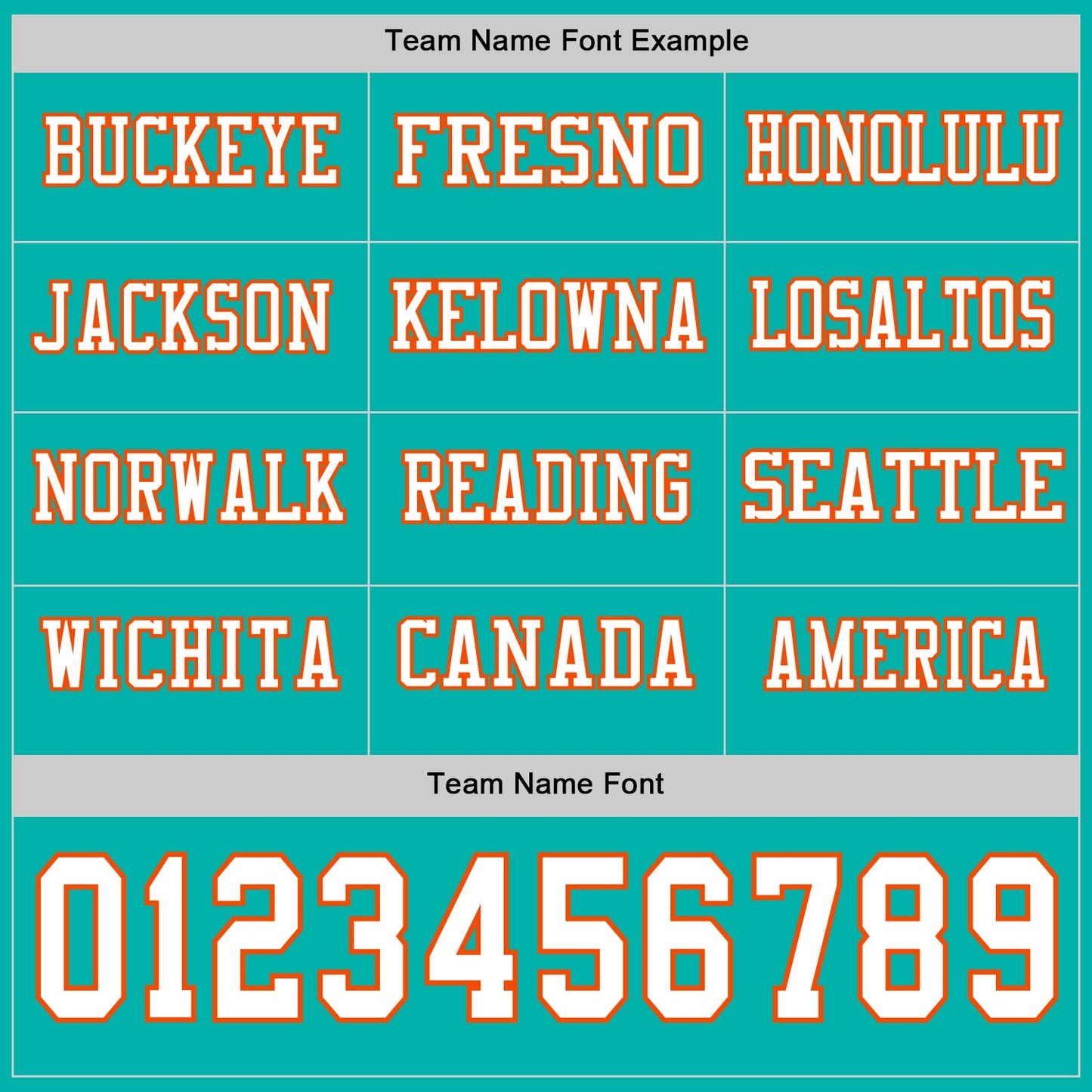 Custom Aqua White-Orange Long Sleeve Authentic Football Jersey view 3