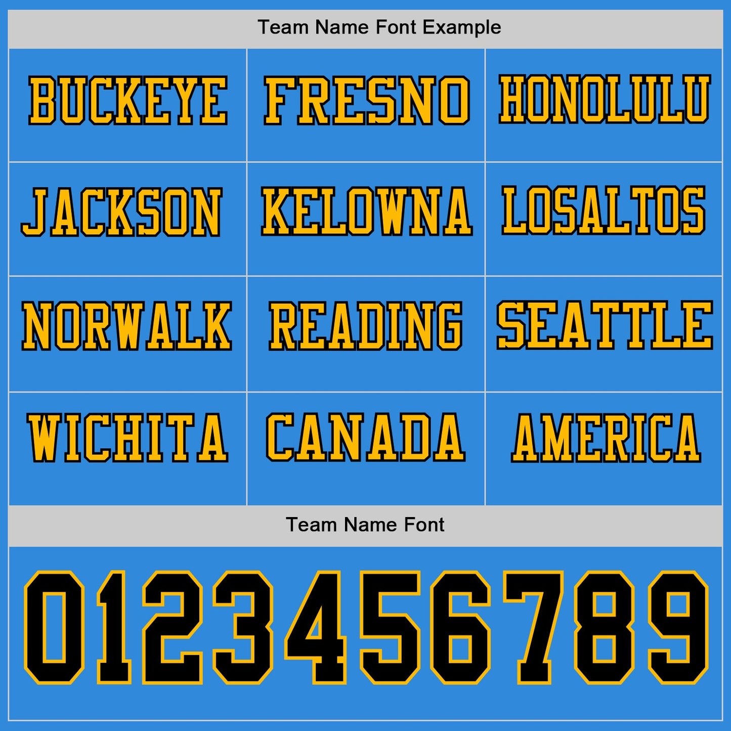 Custom Powder Blue Black-Gold Long Sleeve Authentic Football Jersey view 3