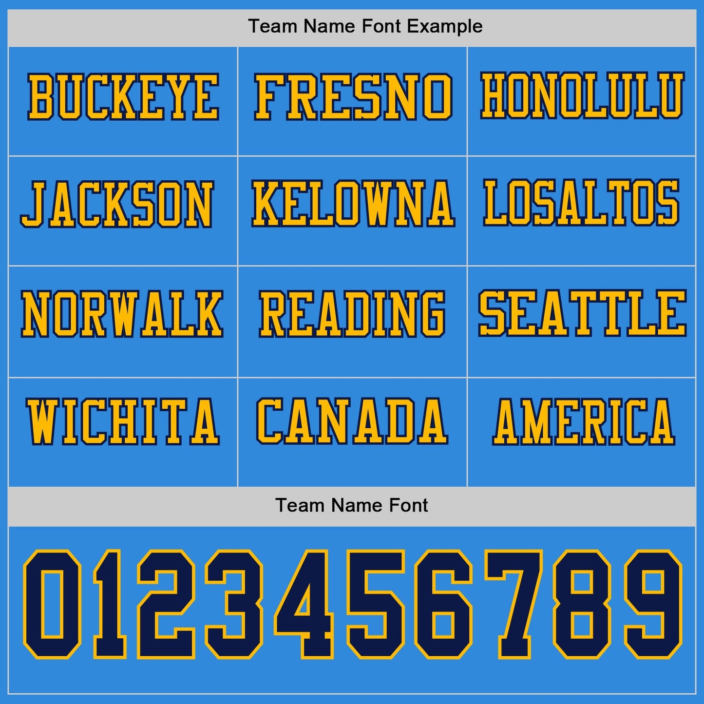 Custom Powder Blue Navy-Gold Long Sleeve Authentic Football Jersey view 3
