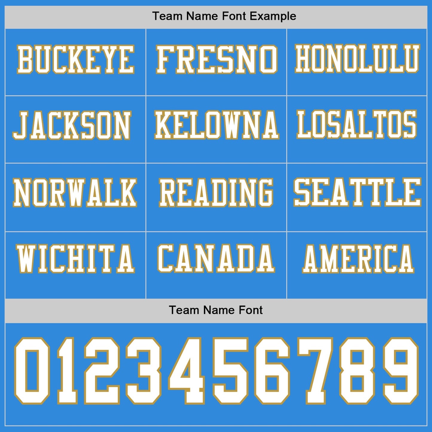 Custom Powder Blue White-Old Gold Long Sleeve Authentic Football Jersey view 3