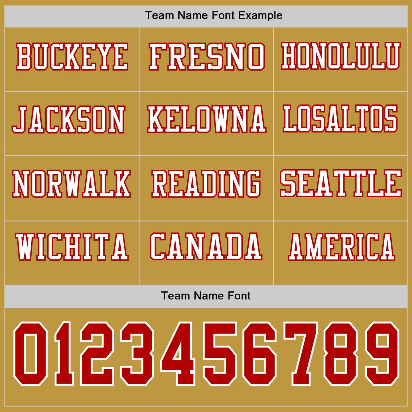 Custom Old Gold Red-White Long Sleeve Authentic Football Jersey view 3