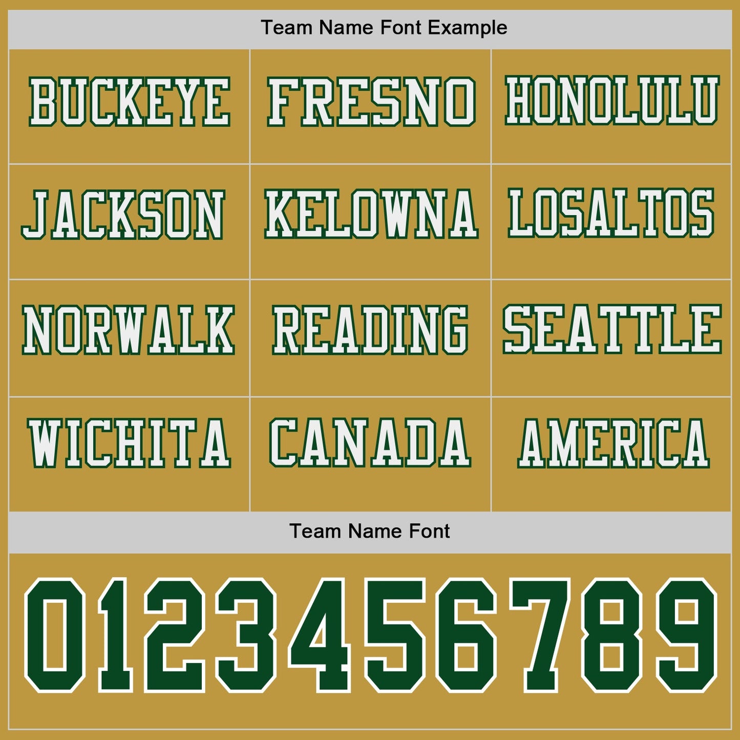 Custom Old Gold Green-White Long Sleeve Authentic Football Jersey view 3