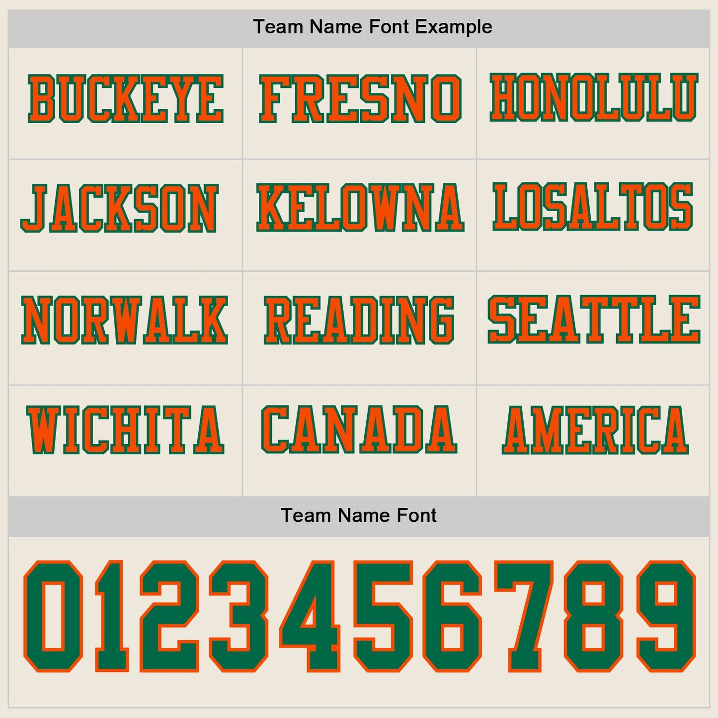 Custom Cream Kelly Green-Orange Long Sleeve Authentic Football Jersey view 3