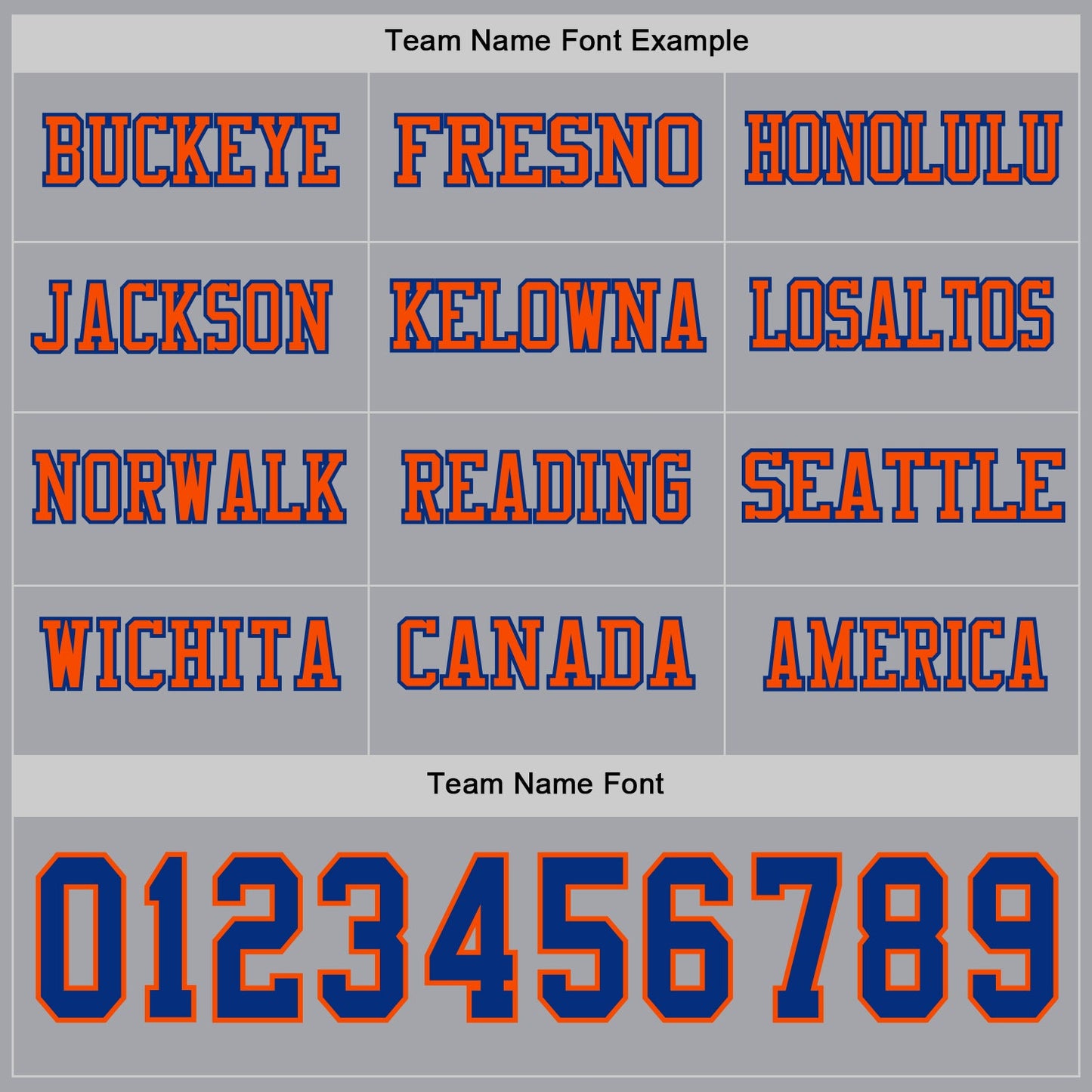 Custom Gray Royal-Orange Long Sleeve Authentic Football Jersey view 3