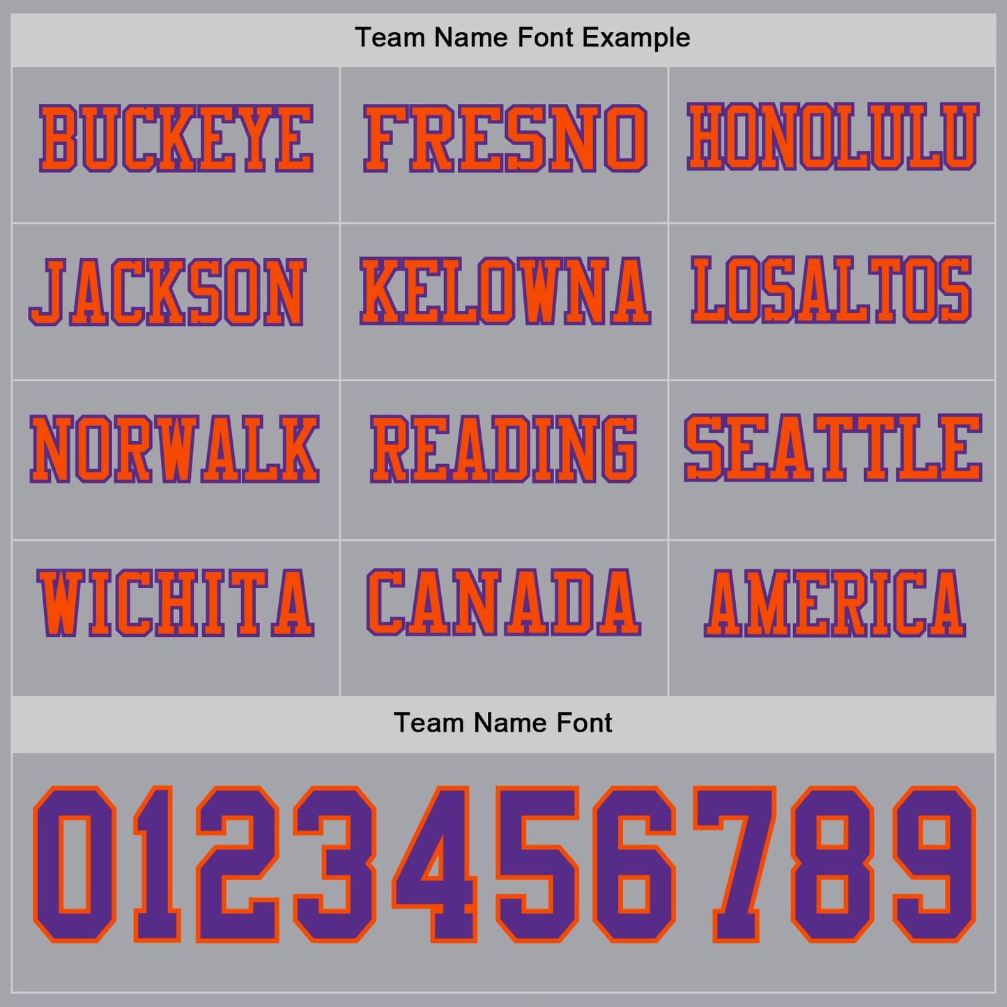 Custom Gray Purple-Orange Long Sleeve Authentic Football Jersey view 3