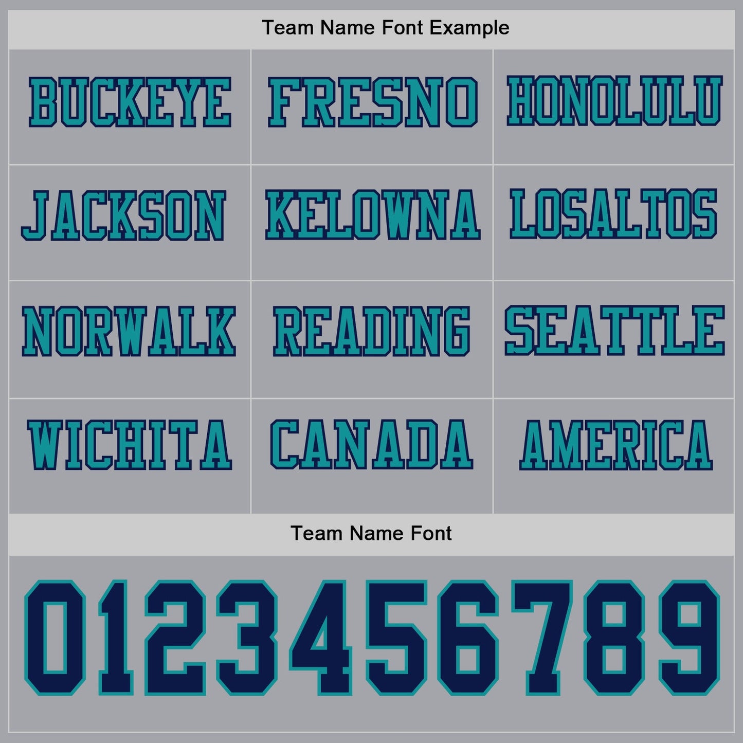 Custom Gray Navy-Teal Long Sleeve Authentic Football Jersey view 3