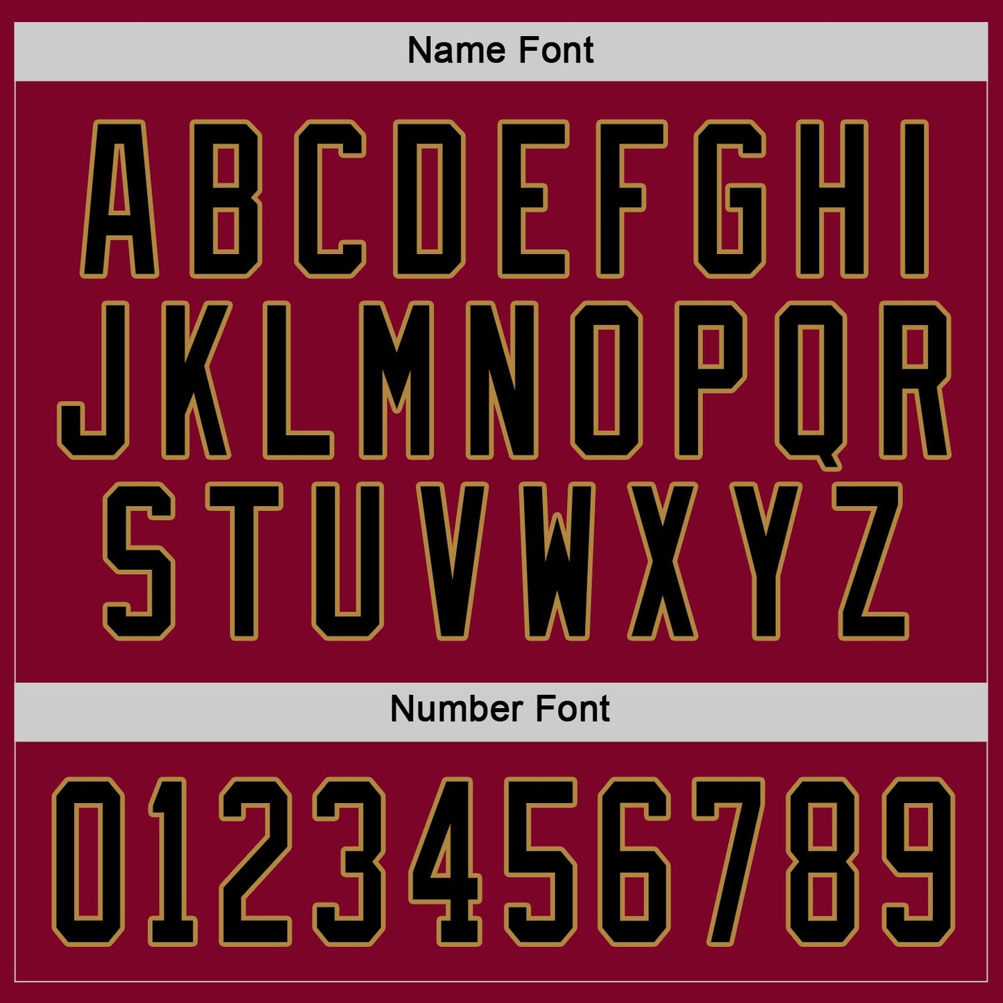 Custom Maroon Black-Old Gold Hockey Jersey view 4