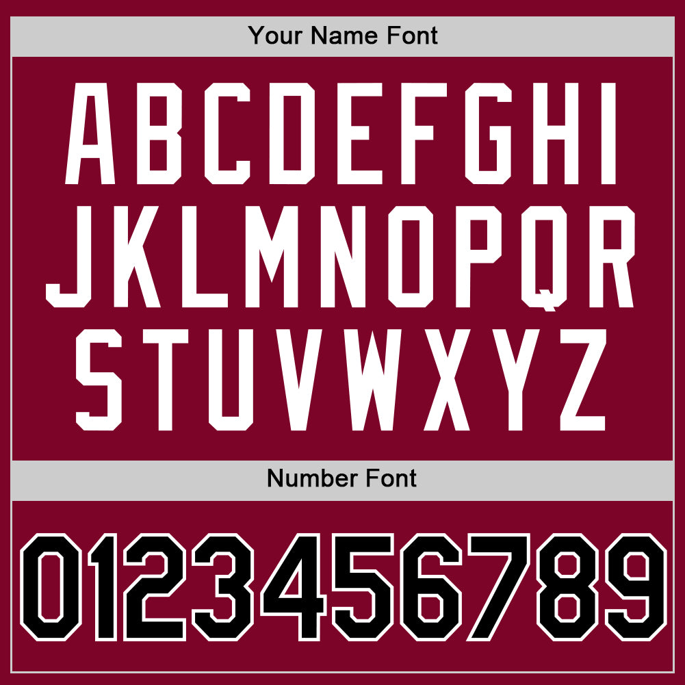 Custom Maroon Black-White Authentic Throwback Baseball Jersey view 5