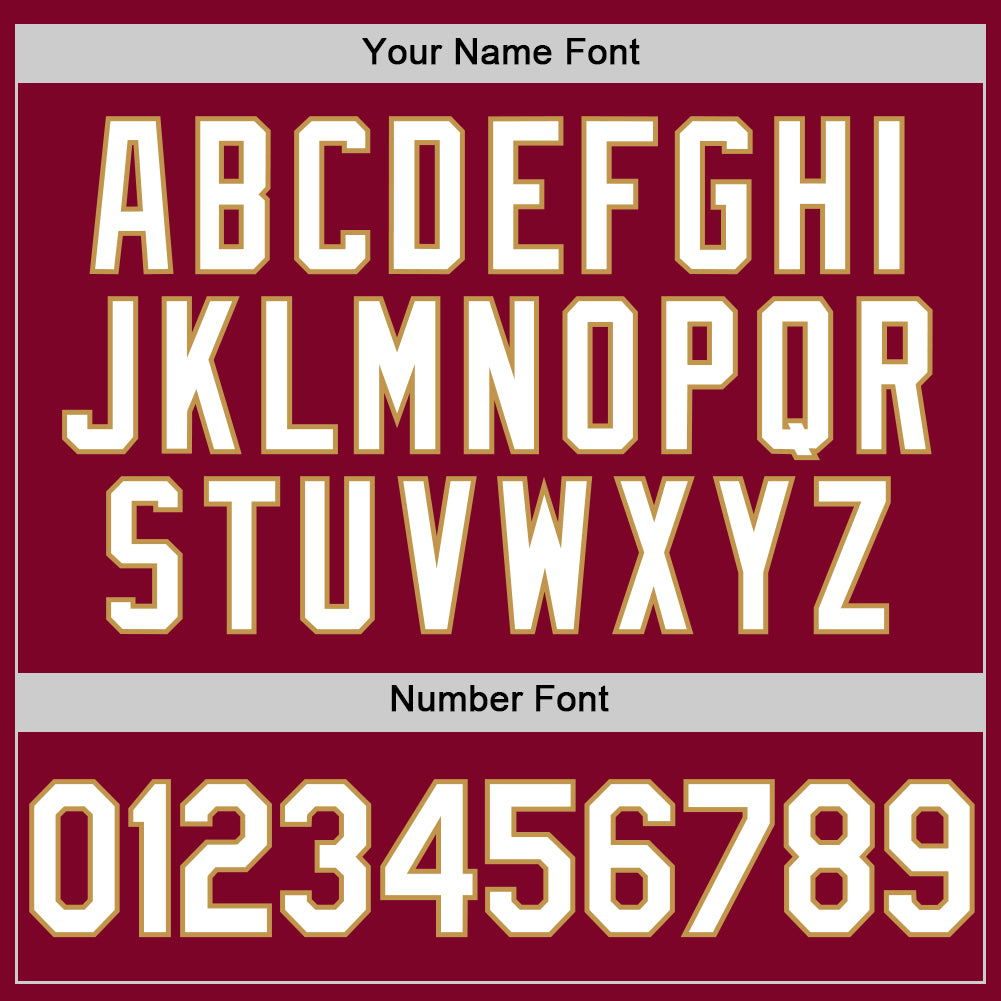 Custom Maroon White-Old Gold Authentic Throwback Baseball Jersey view 5