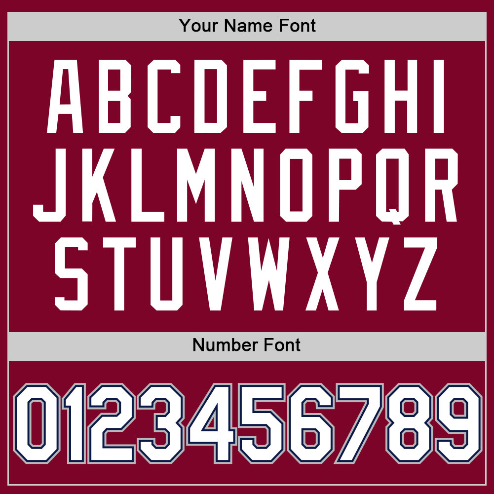 Custom Maroon Navy-Gray Authentic Throwback Baseball Jersey view 5