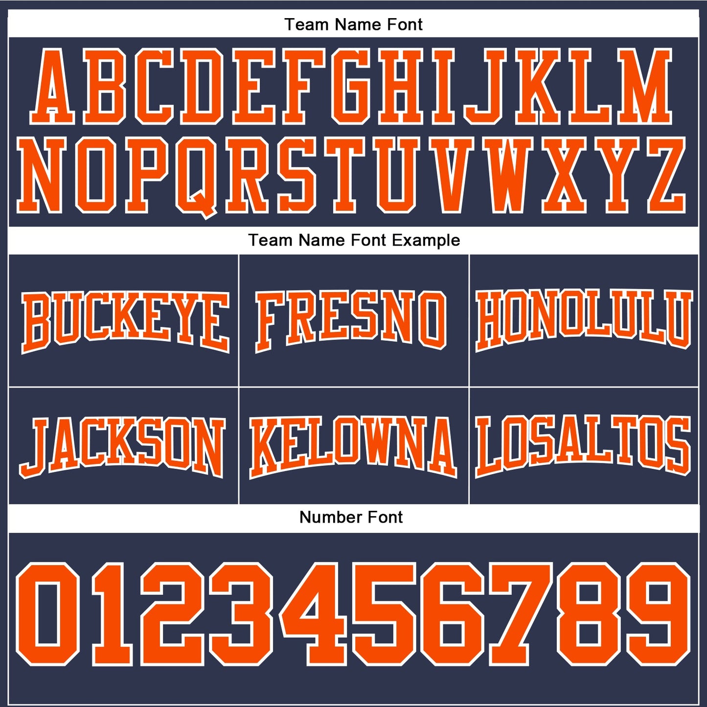 Custom Stitched Navy Orange-White Football Pullover Sweatshirt Hoodie view 3