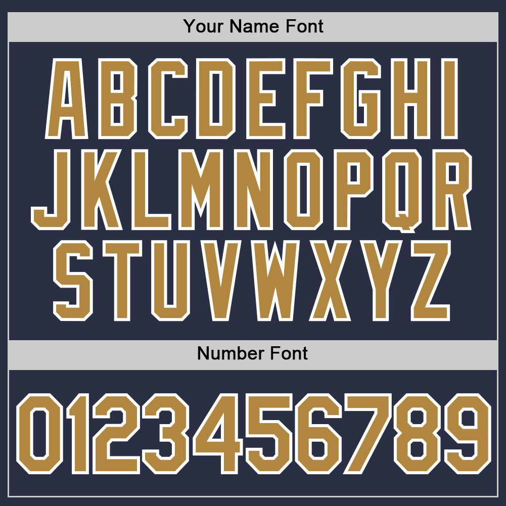 Custom Navy Old Gold-White Performance T-Shirt view 4