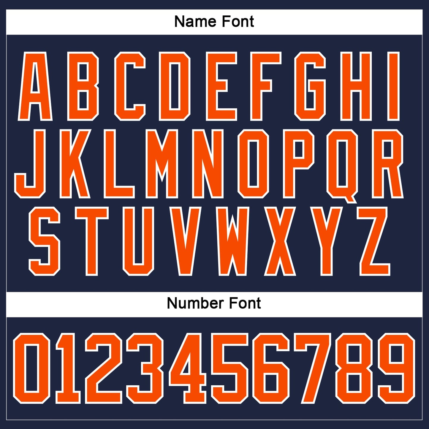 Custom Navy Orange-White Hockey Lace Neck Jersey view 5