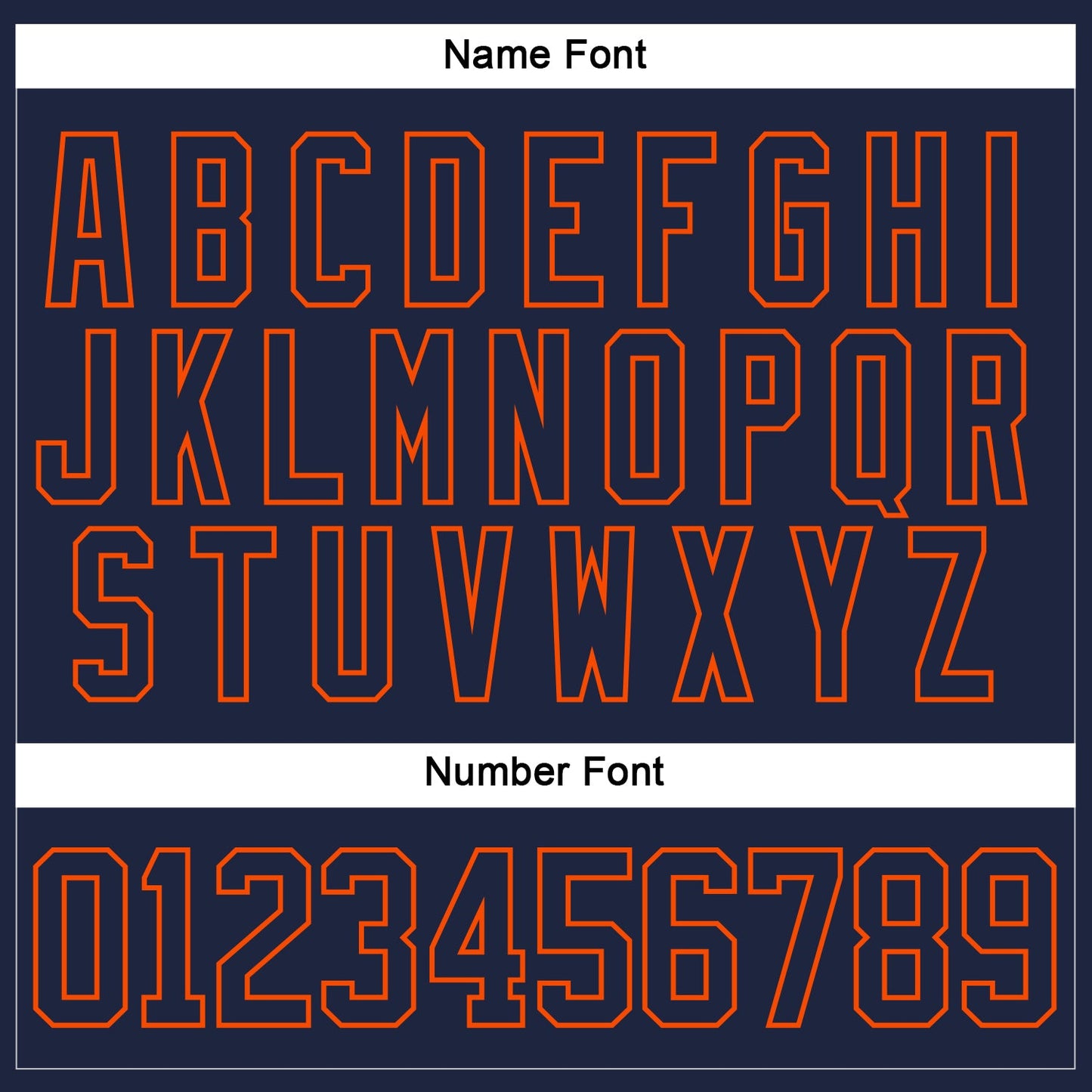 Custom Navy Orange Hockey Lace Neck Jersey view 5
