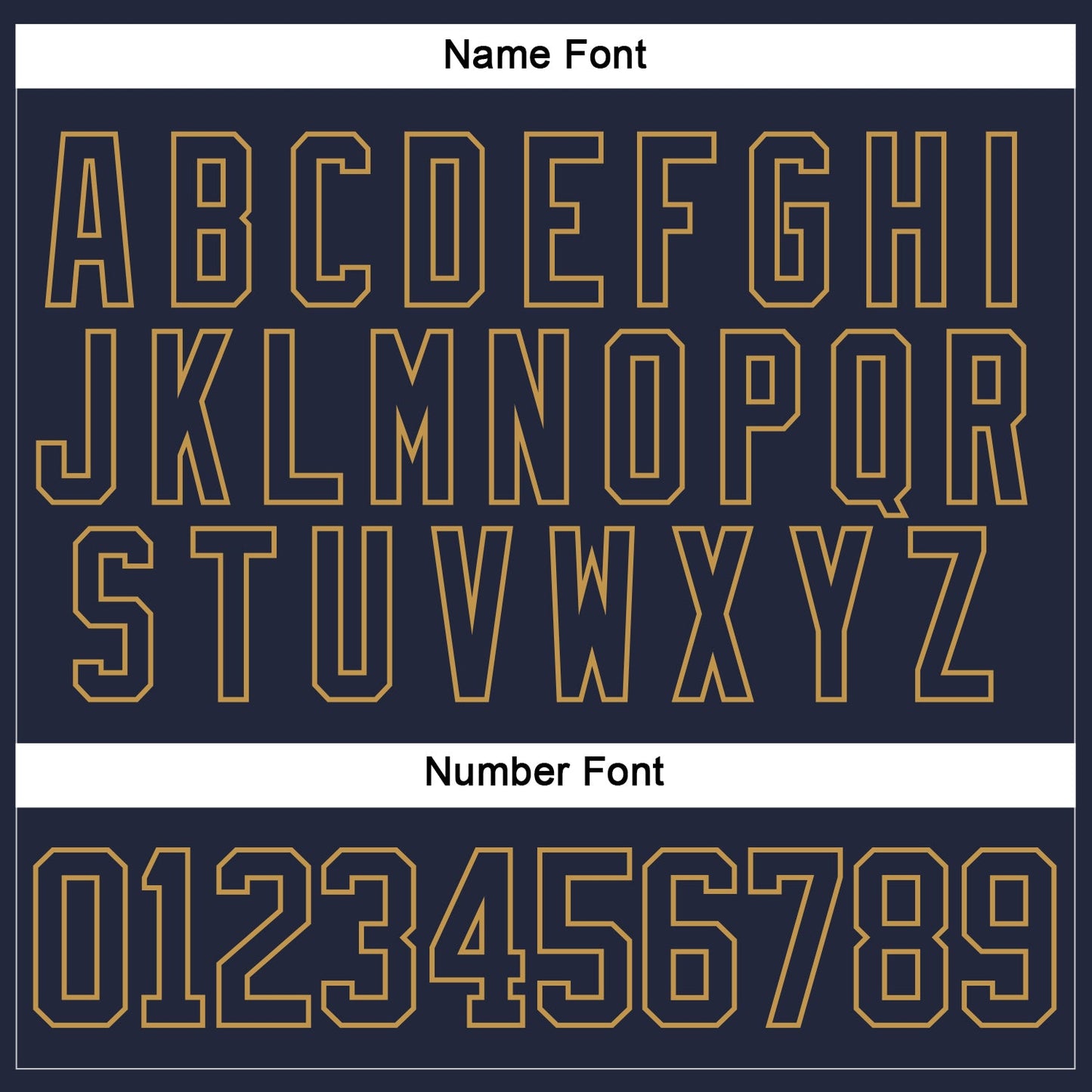 Custom Navy Old Gold Hockey Jersey view 5