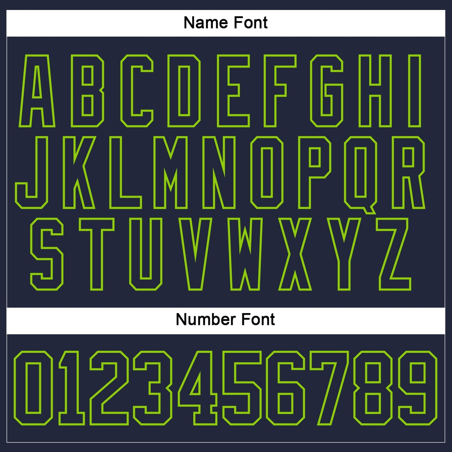 Custom Navy Neon Green Hockey Jersey view 5