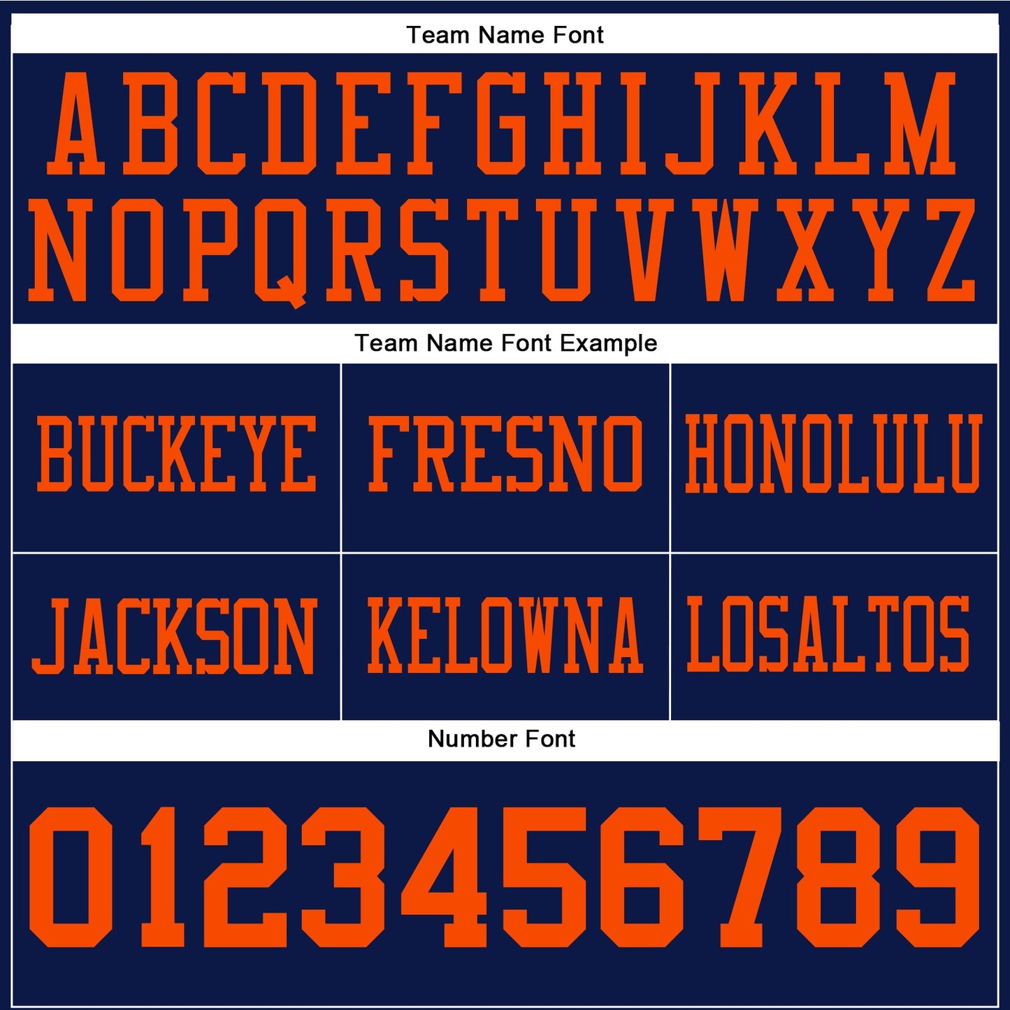 Custom Navy Orange Authentic Football Jersey view 4
