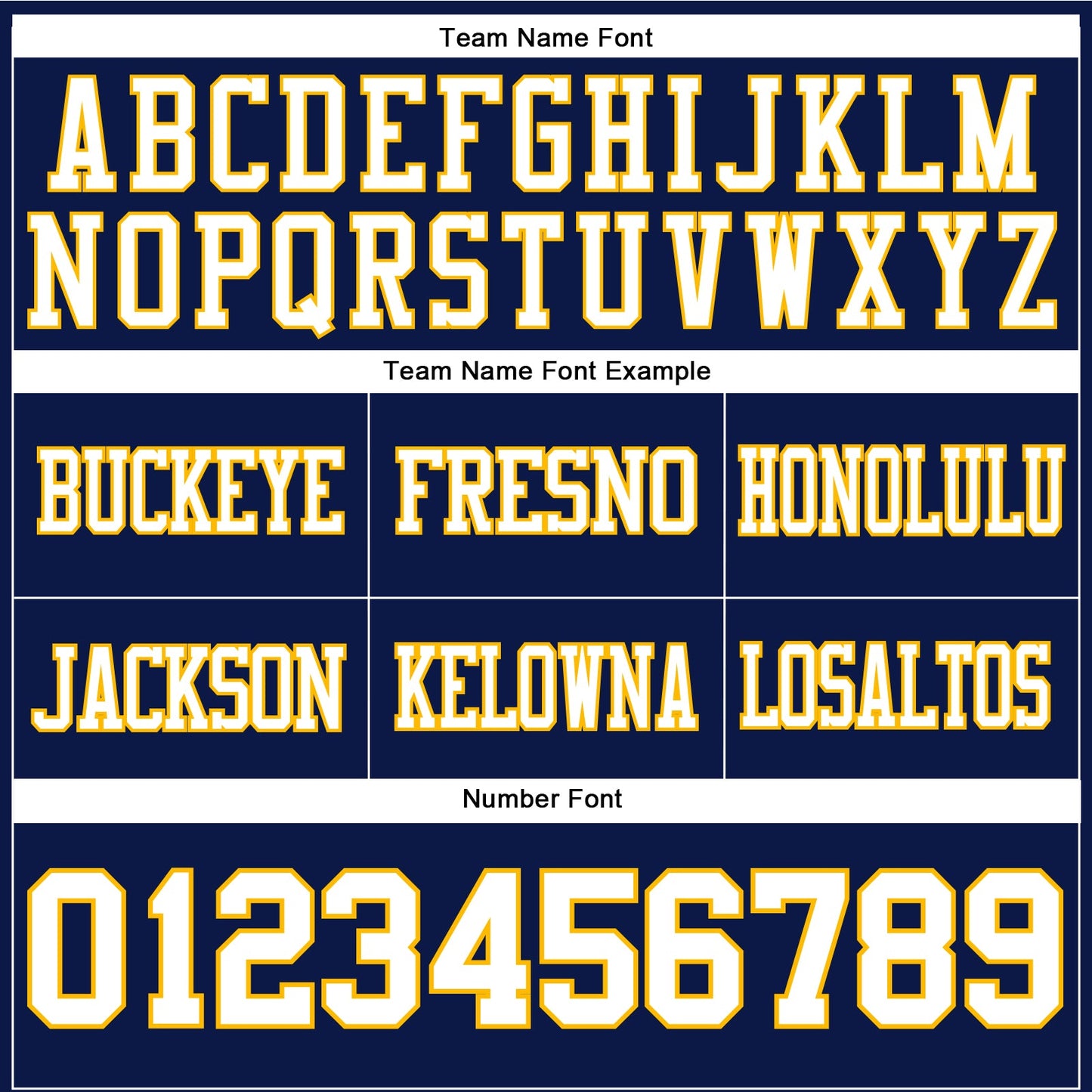 Custom Navy White-Gold Authentic Football Jersey view 4
