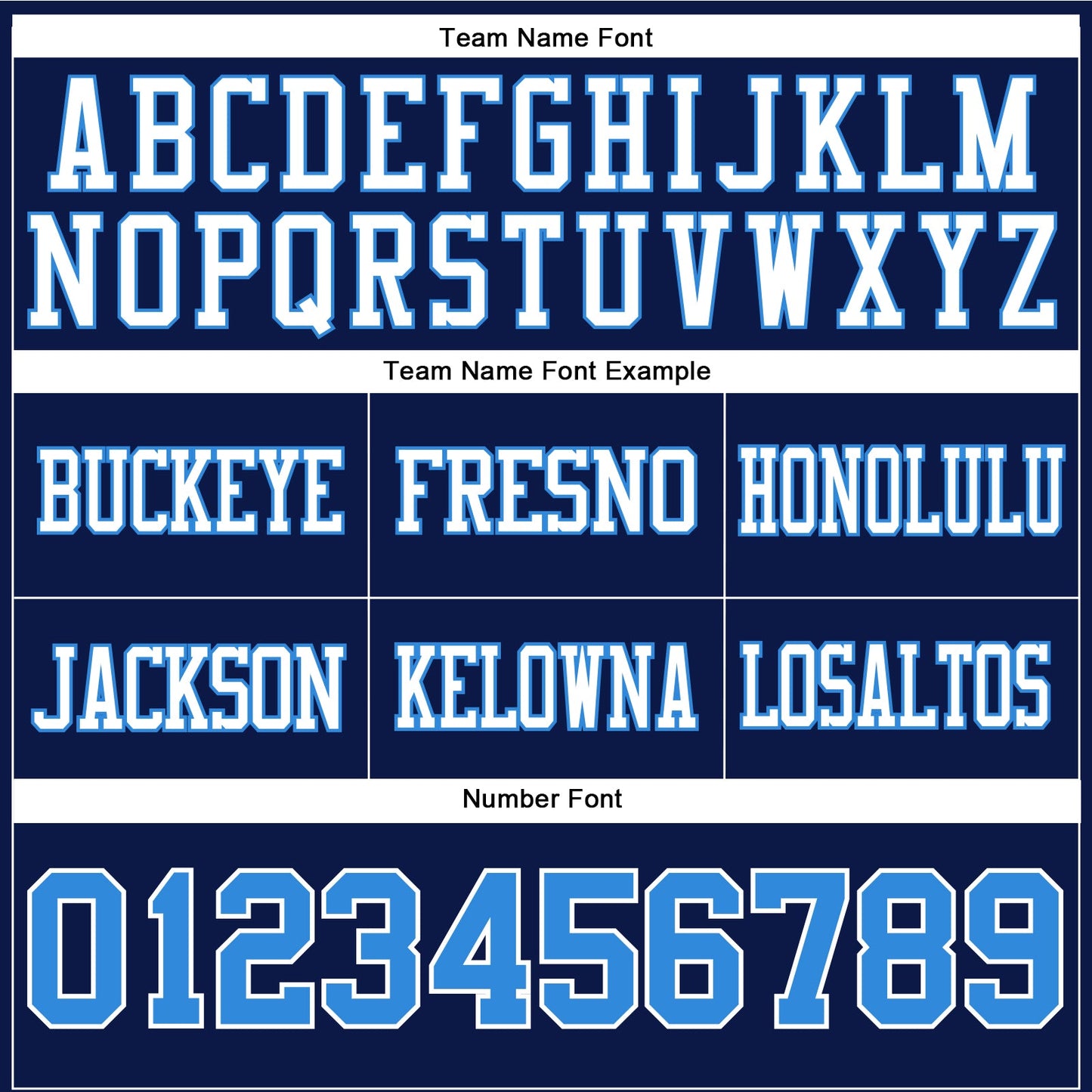 Custom Navy Powder Blue-White Authentic Football Jersey view 4